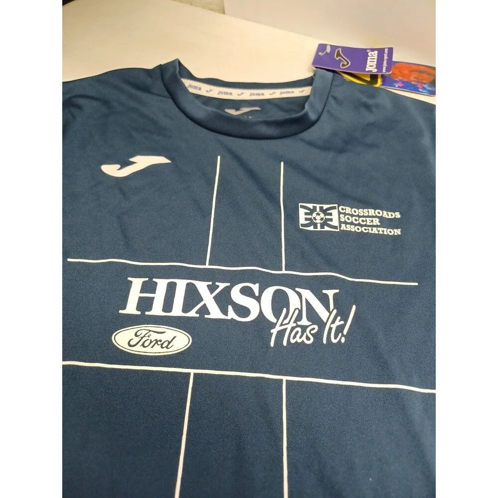 Joma Ford Hixson Sponsors Has It Crew Neck T-Shirt Blue Youth M  (8)
